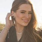 Women's Montana Silversmiths Dazzling Delight Crystal Hoop Earrings ER5639