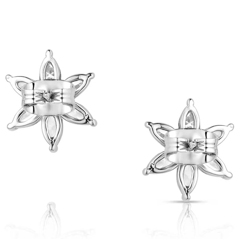 Women's Montana Silversmiths Floral Cheer Crystal Earrings ER5851