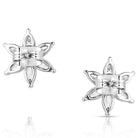 Women's Montana Silversmiths Floral Cheer Crystal Earrings ER5851