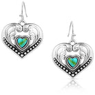 Women's Montana Silversmiths Fierce Hearts Earrings ER6103