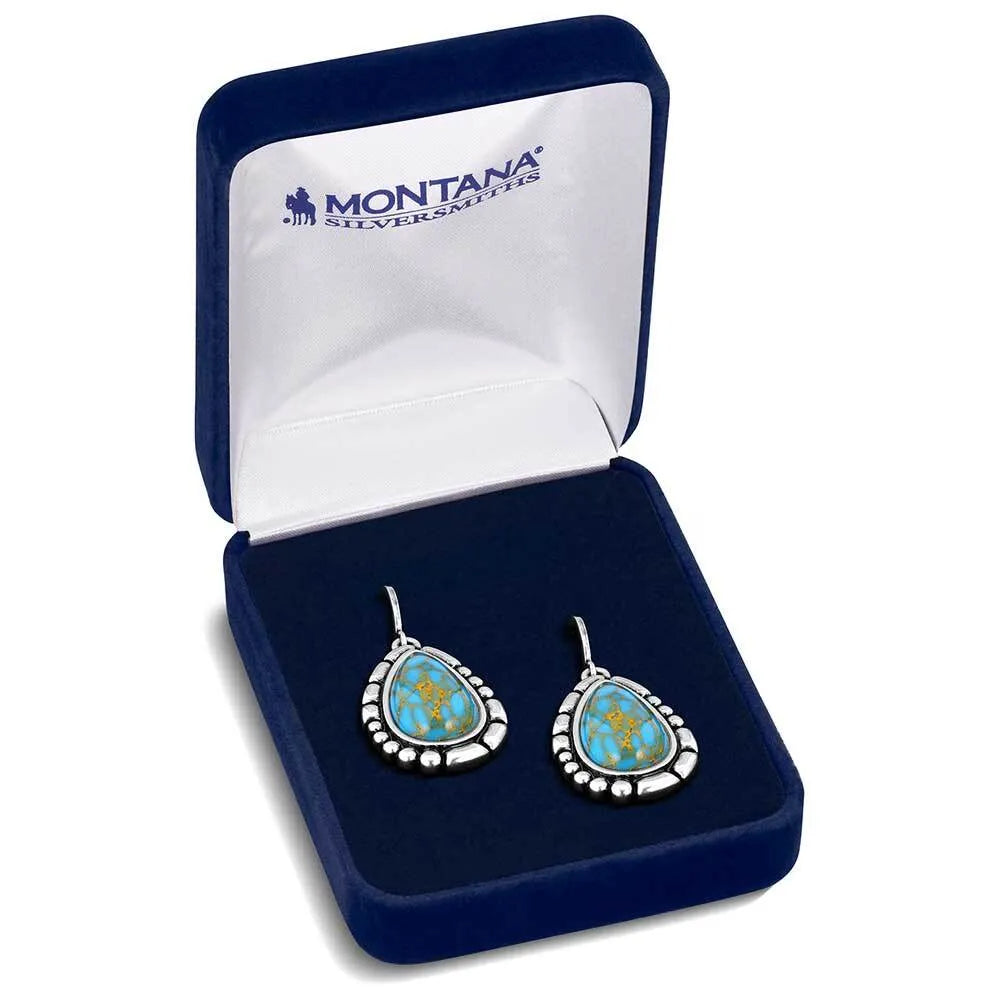 Women's Montana Silversmiths Prickly Pear Turquoise Earrings ER6126