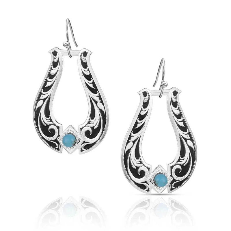 Women's Montana Silversmiths Callie's Turquoise Trail Earrings ER6166