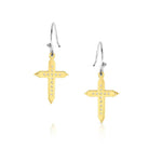 Women's Montana Silversmiths Dorado Cross Earrings ER6318