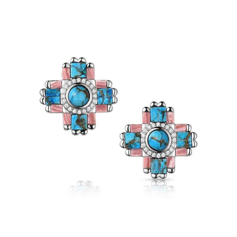 Women's Montana Silversmiths Turquoise Blush Earrings ER6323