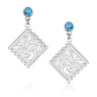 Montana Silversmiths Women's Western Darling Turquoise Earrings ER6584