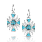 Montana Silversmiths Women's Southwestern Sun Turquoise Earrings ER6603