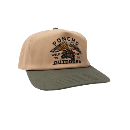 Men's Poncho Eagle and Trout Cap