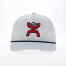 Men's Hooey "Sterling" Hat White with Red Hooey Logo 2606T-WH