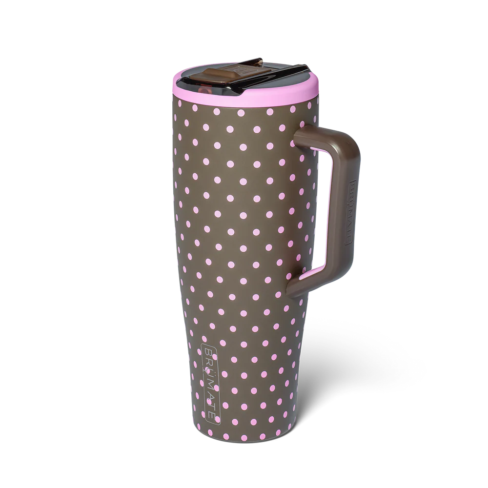 Brumate Era Flip 40oz Mocha Dot Leak Proof Tumbler DWEF40MCD