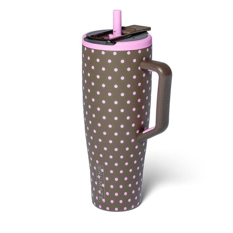 Brumate Era Flip 40oz Mocha Dot Leak Proof Tumbler DWEF40MCD