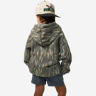Burlebo Boy's Midland Camo Vintage Washed Hoodie Y-VWFH-MIDC