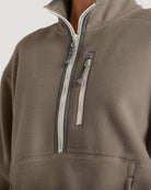 Free Fly Women's Fossil Ashridge Fleece Half Zip Pullover F0004-41