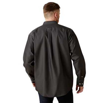 Men's Ariat Wrinkle Free Solid pinpoint Oxford Classic Fit Shirt