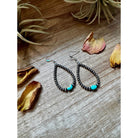 Bijoux Fab Sleeping Beauty Turquoise Teardrop Earrings - Sterling Silver EAR-TEAR-059-SLE