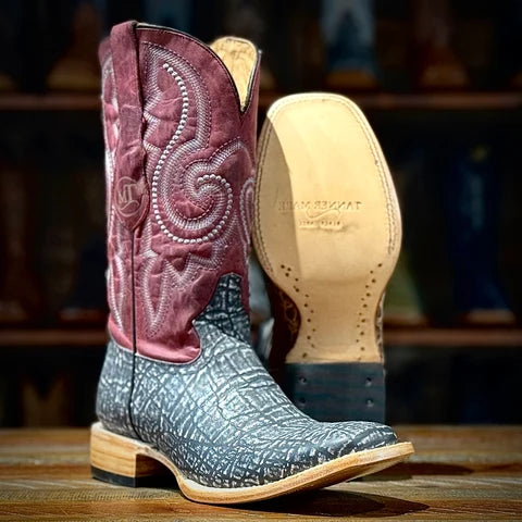 Tanner Mark Men's Elephant Square Toe Boots TM0726