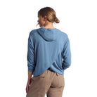 Women's Free Fly Pacific Blue Bamboo Shade Crossover Hoodie FF612-421