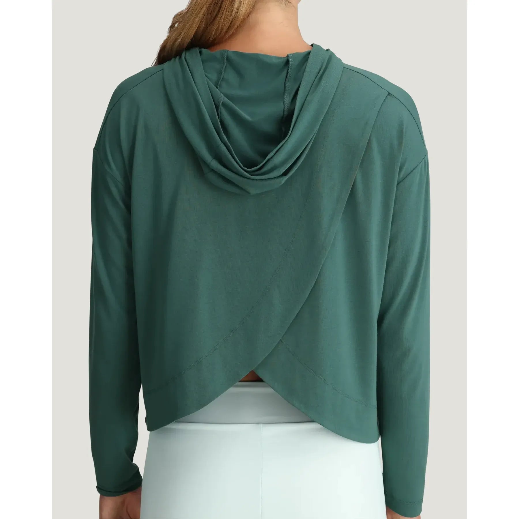 Women's Free Fly Sea Pine Bamboo Shade Crossover Hoodie FF612-535