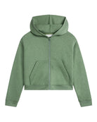 Free Fly Heather Olivine Bamboo North Coast Fleece Full Zip Hoodie FF667-C027