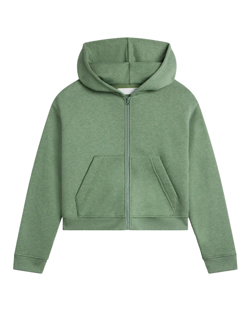 Free Fly Heather Olivine Bamboo North Coast Fleece Full Zip Hoodie FF667-C027