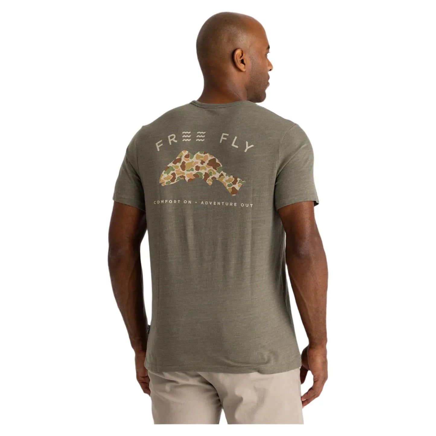 Men's Free Fly Vintage Camp Redfish Pocket Tee MGRVCPT-523