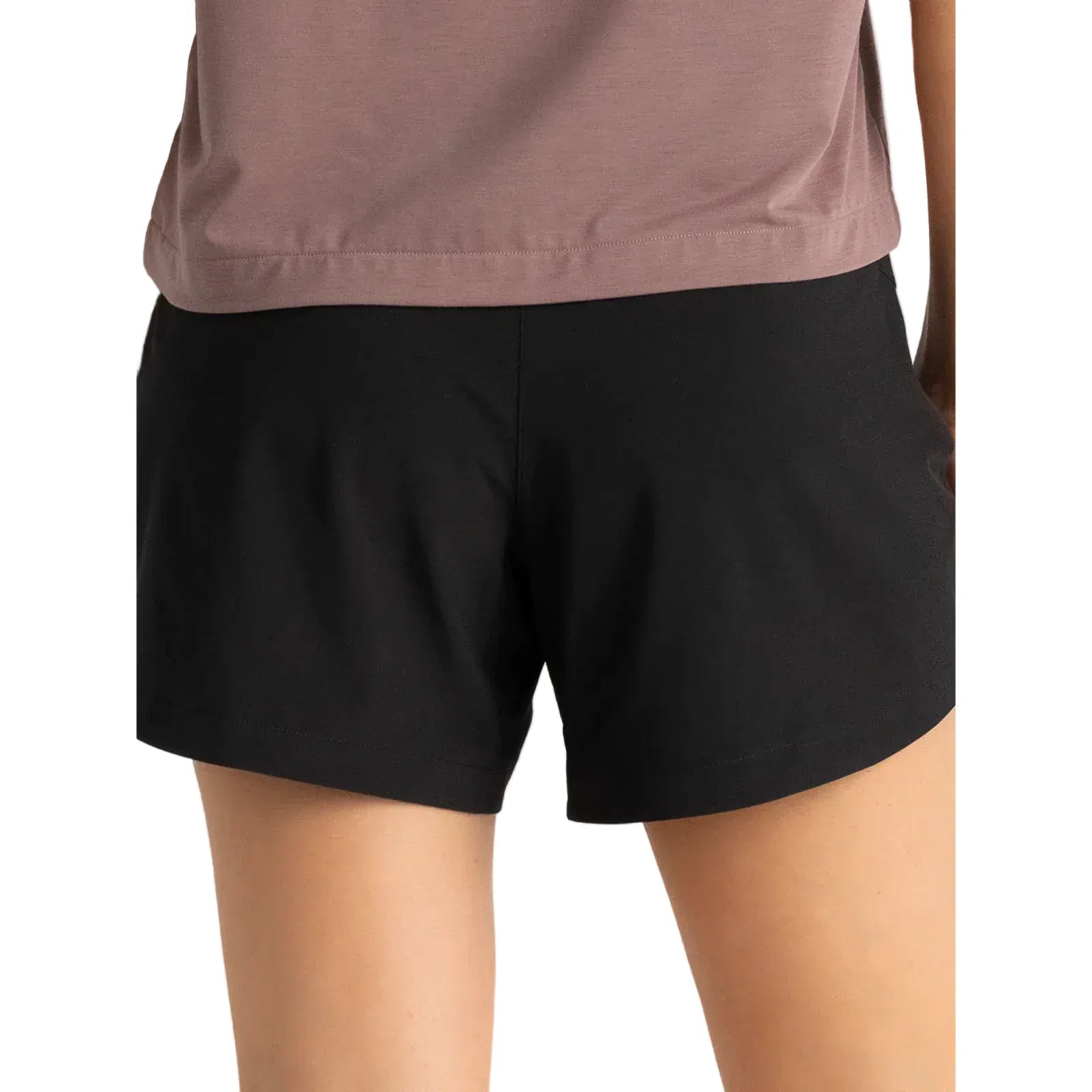Women's Free Fly Black Bamboo-Lined Active Breeze Short - 5" WLABS-5-300