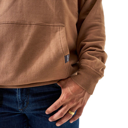 Men's Burlebo Heather Brown Fleece Hoodie