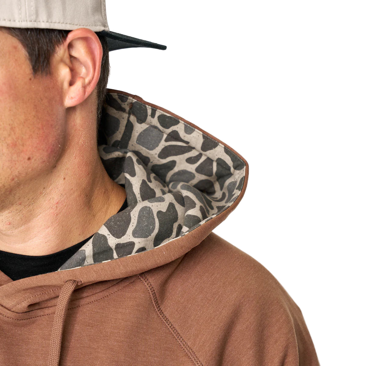 Men's Burlebo Heather Brown Fleece Hoodie