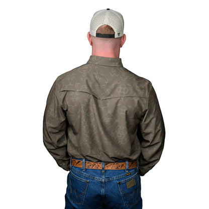 Men's Ferrell "The Carson" Long Sleeve Snap Shirt FPL1002560