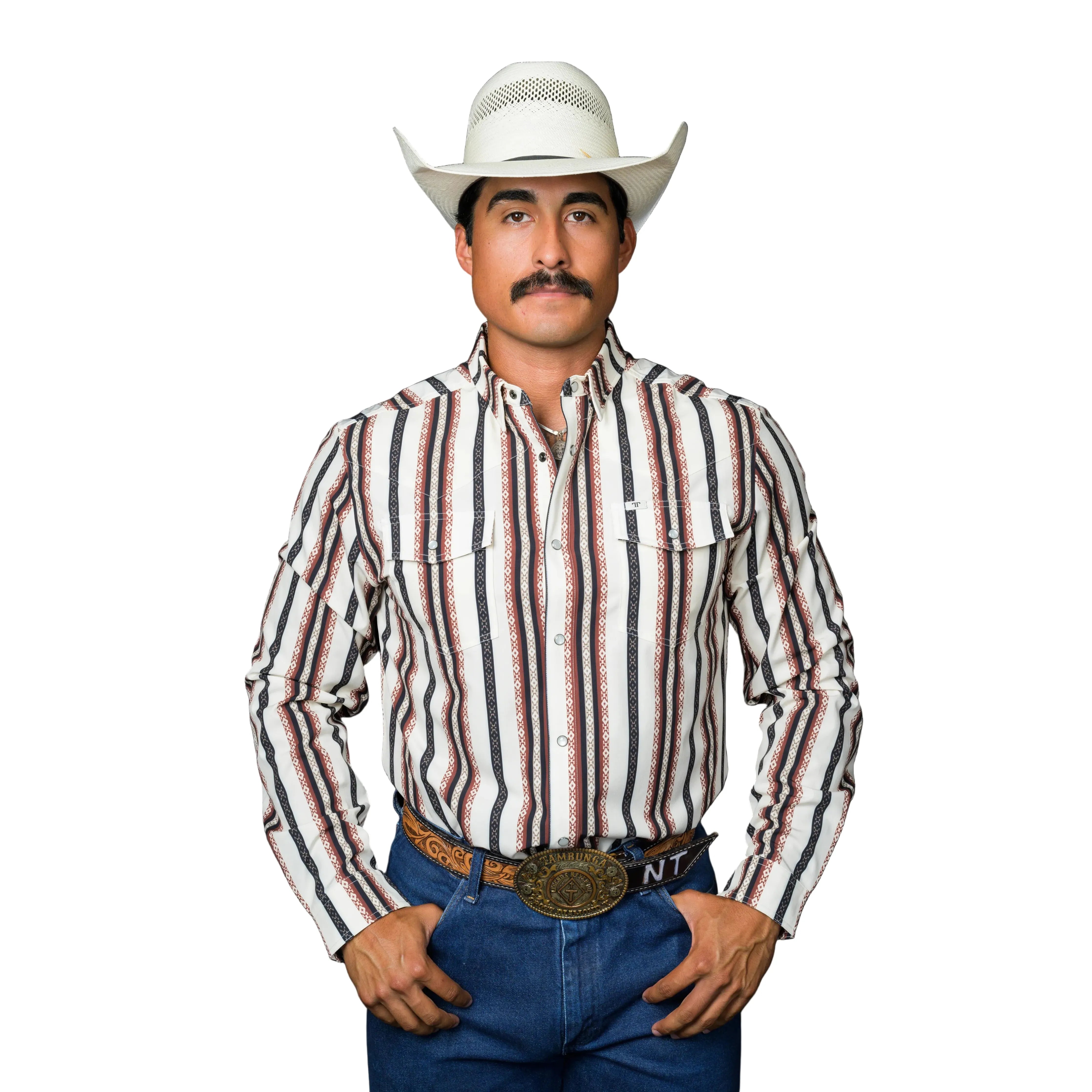 Men's Ferrell Long Sleeve "The Wayne" Snap Shirt FPL1026067