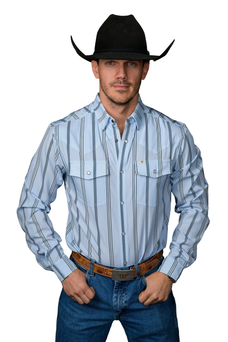 Ferrell Men's The Denver Long Sleeve Pearl Snap Shirt FPL1026138