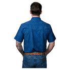 Men's Ferrell "The Carson" In Blue Short Sleeve Snap FPS1002563 - Crazy House Western Wear