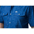 Men's Ferrell "The Carson" In Blue Short Sleeve Snap FPS1002563 - Crazy House Western Wear