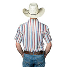 Men's Ferrell White Short Sleeve Snap "The Brooks" Shirt FPS1026002