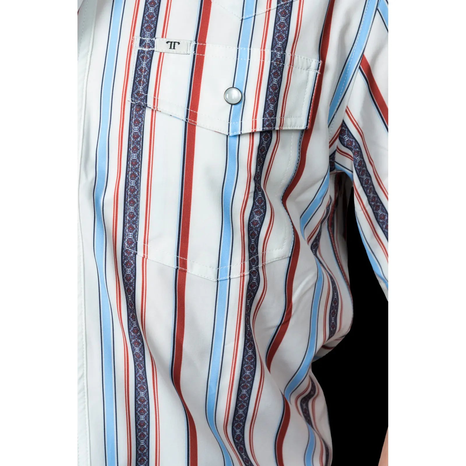 Men's Ferrell White Short Sleeve Snap "The Brooks" Shirt FPS1026002