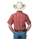 Men's Ferrell Short Sleeve Snap The Brooks in Red Shirt FPS1026003