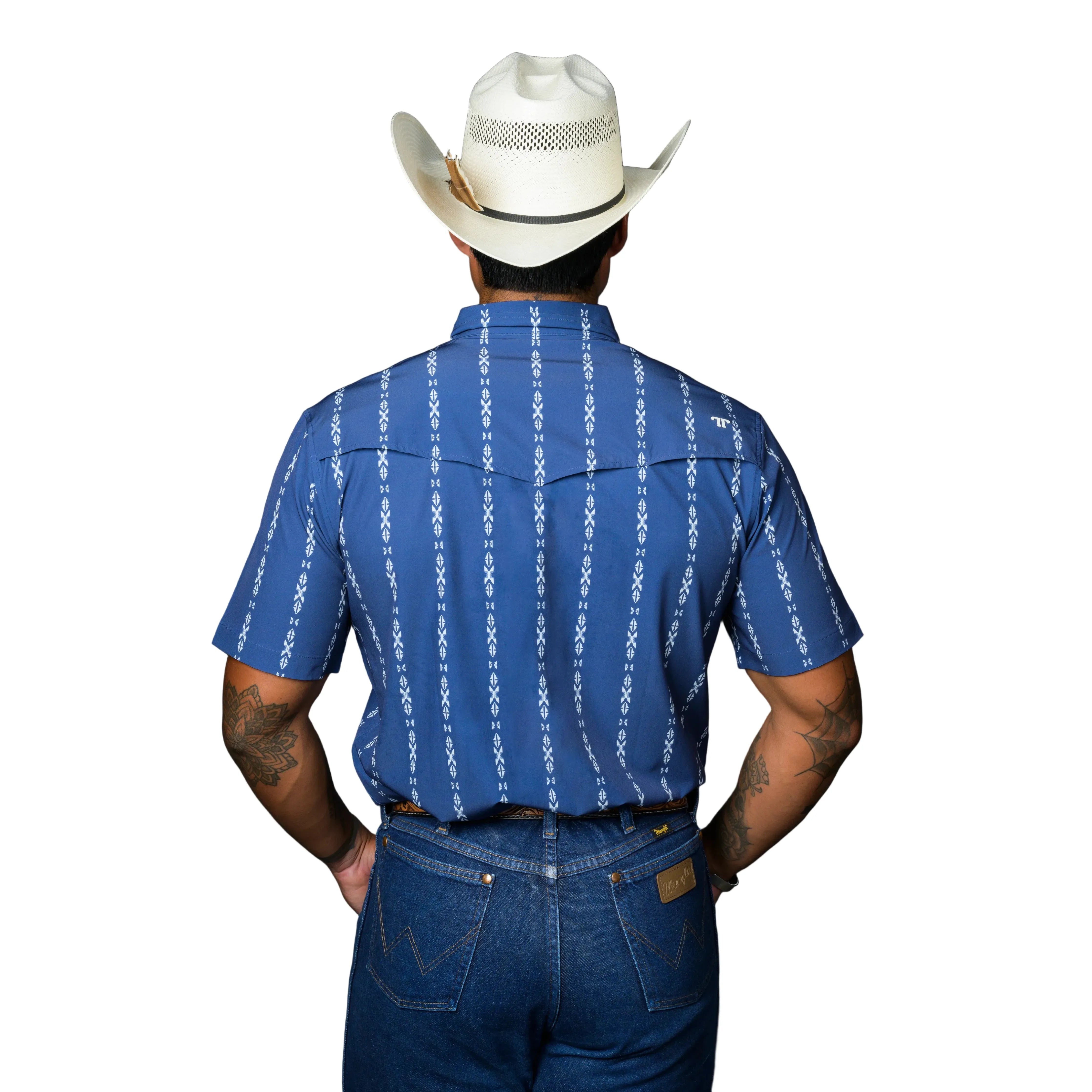 Men's Ferrell Blue Short Sleeve "The Maverick" Shirt FPS1026064