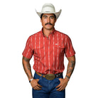 Men's Ferrell Short Sleeve Red "The Maverick" Shirt FPS1026065