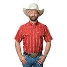 Men's Ferrell Short Sleeve Red "The Maverick" Shirt FPS1026065