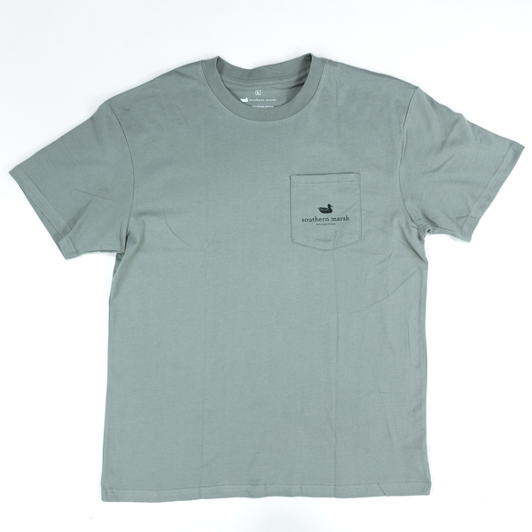 Men's Southern Marsh Dark Grey Decoy Camo Tee ADYD-DGY