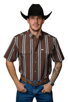 Ferrell Men's The Hatfield Short Sleeve Pearl Snap Shirt FPS1026178