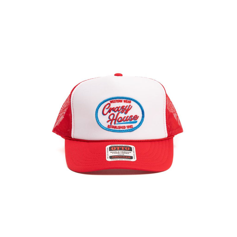 Crazy House Unisex Red White and Blue Trucker Cap - Crazy House Western Wear