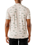 Waggle Men's Tan Fowl Play Polo