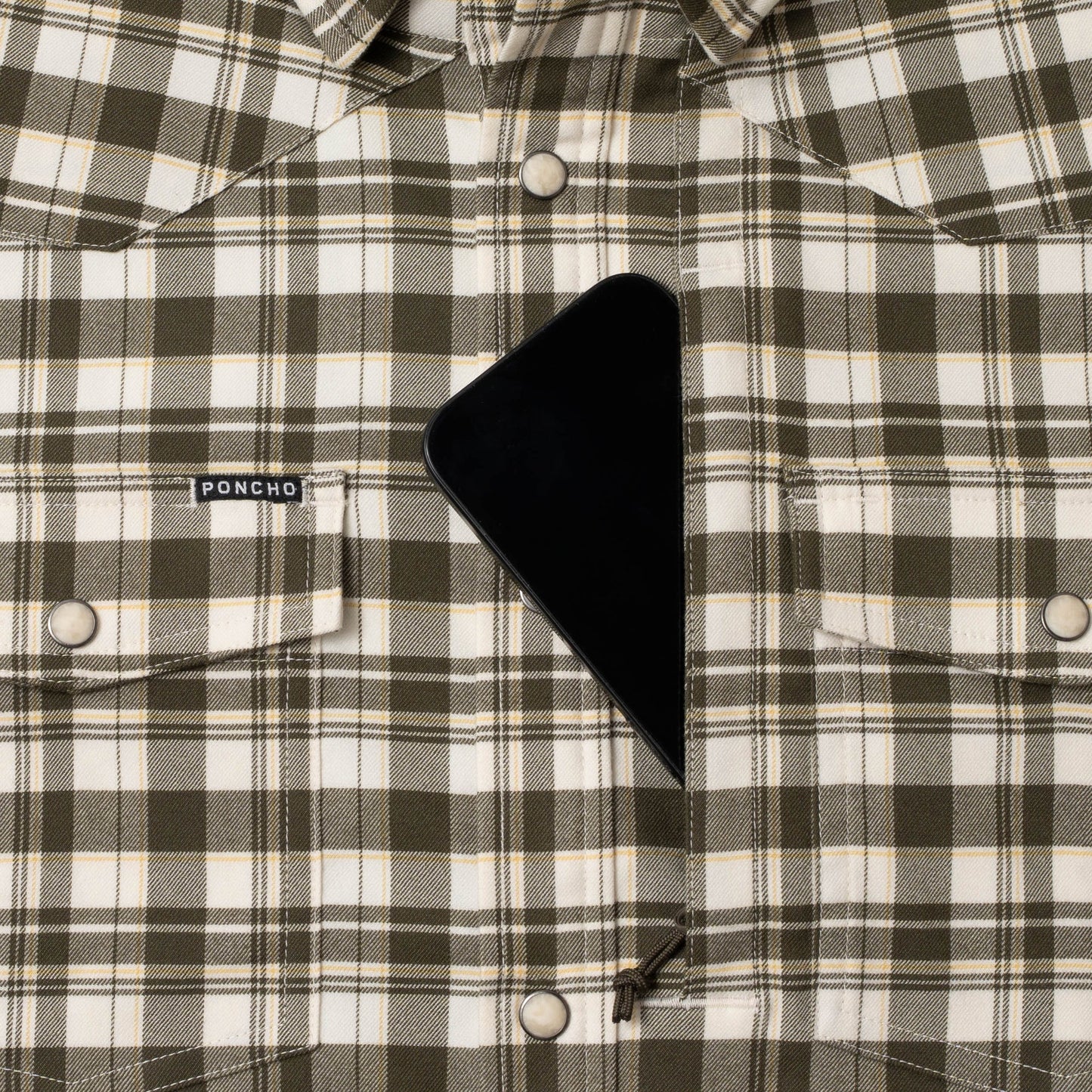 Men's Poncho "The Boone" Long Sleeve Snap Up Shirt