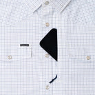 Men's Poncho Short Sleeve "The Auctioneer" White Snap Shirt 