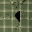 Men's Poncho Green "The Grand Junction" Long Sleeve  Button Up Shirt 