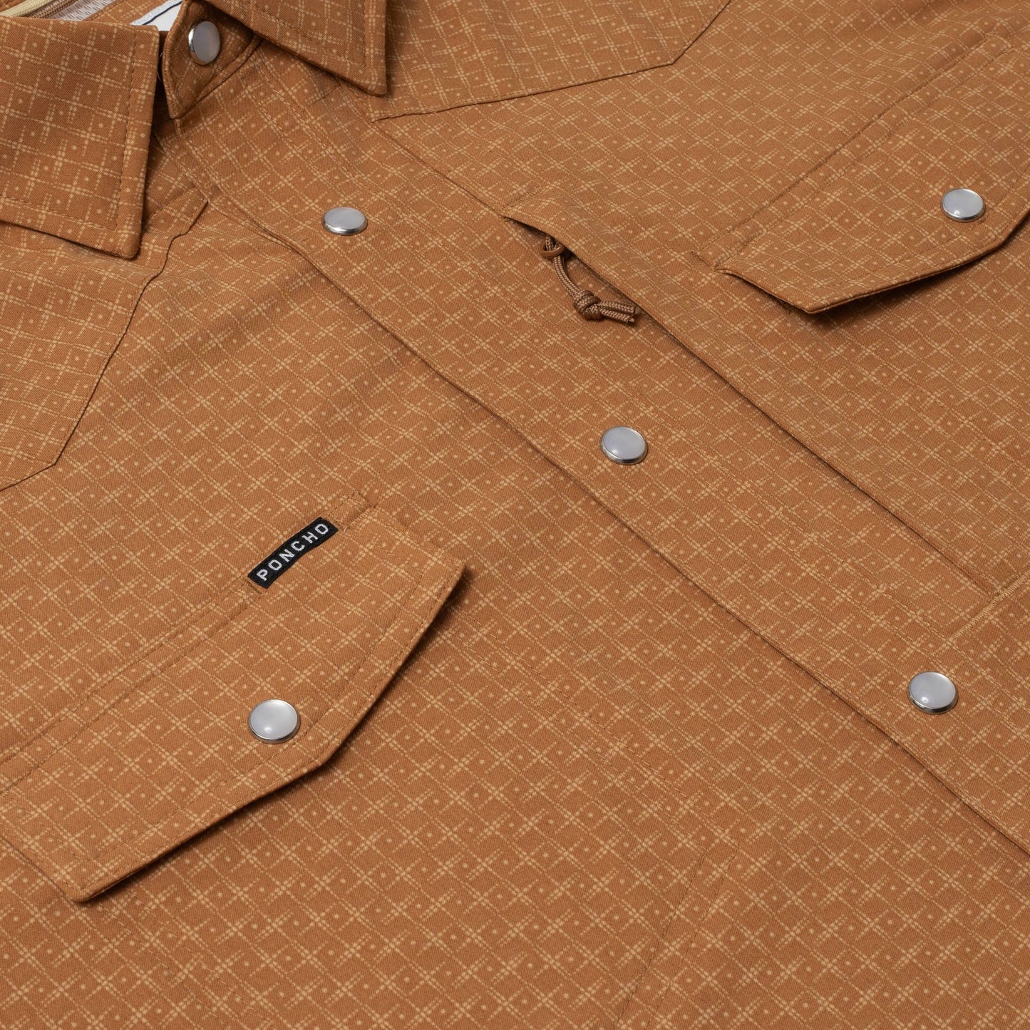 Men's Poncho "The Littlefield" Short Sleeve Button Up Shirt