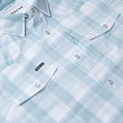 Men's Poncho The Big Sky Short Sleeve Plaid Snap Shirt 