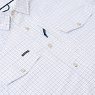 Men's Poncho Short Sleeve "The Auctioneer" White Snap Shirt 