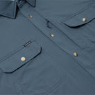 Men's Poncho "The Ahi" Dark Blue Button Up Shirt 