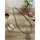 Bijoux Fab 18in Graduated Sterling Silver Pearls Necklace NEC-GRA-128-NAV